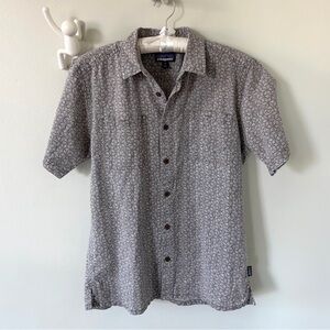 Patagonia Back Step Hemp Organic Cotton Button Up Shirt Men's Medium